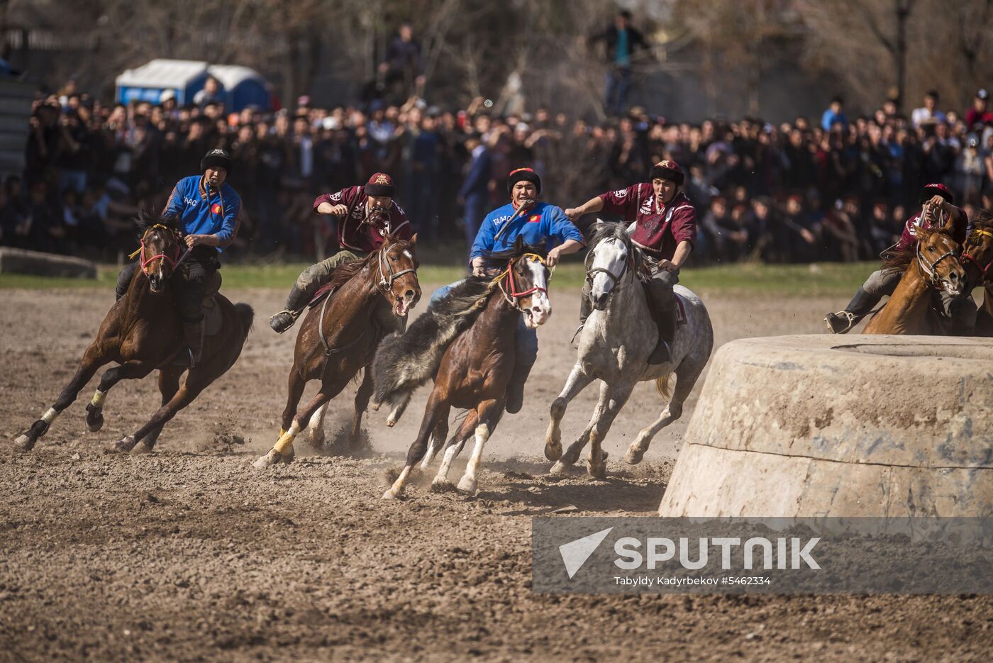 Kok Boru ethnic horse game final in Bishkek