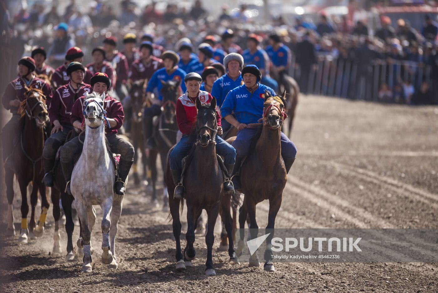 Kok Boru ethnic horse game final in Bishkek