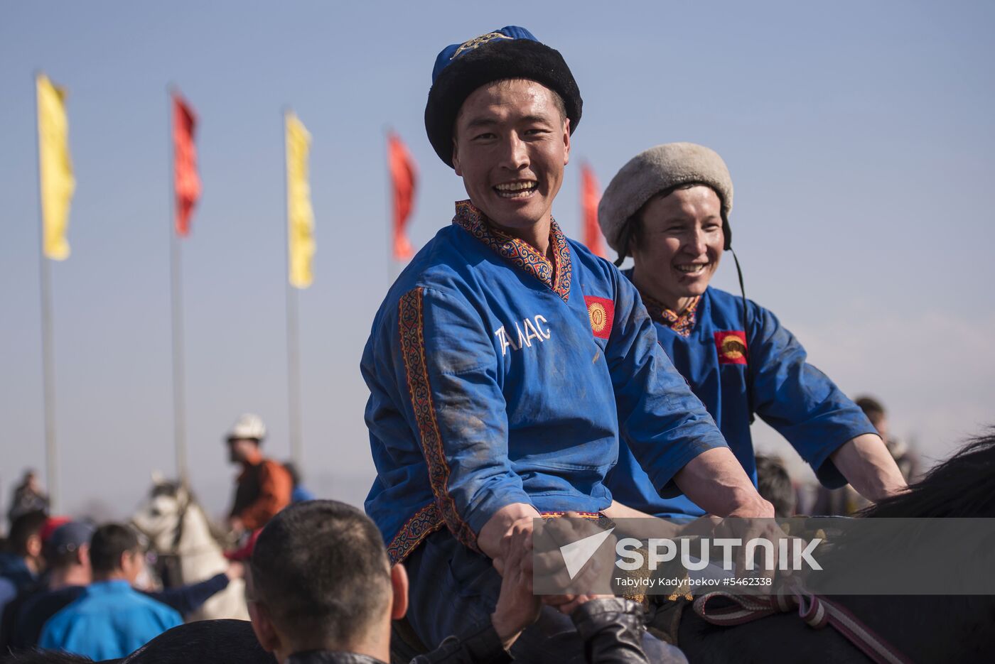 Kok Boru ethnic horse game final in Bishkek