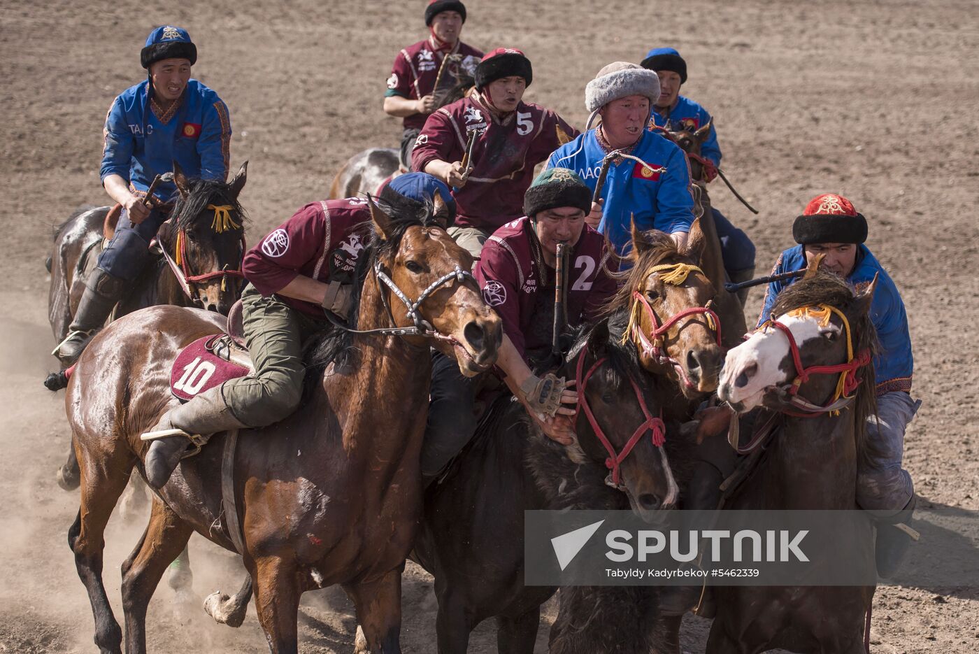 Kok Boru ethnic horse game final in Bishkek