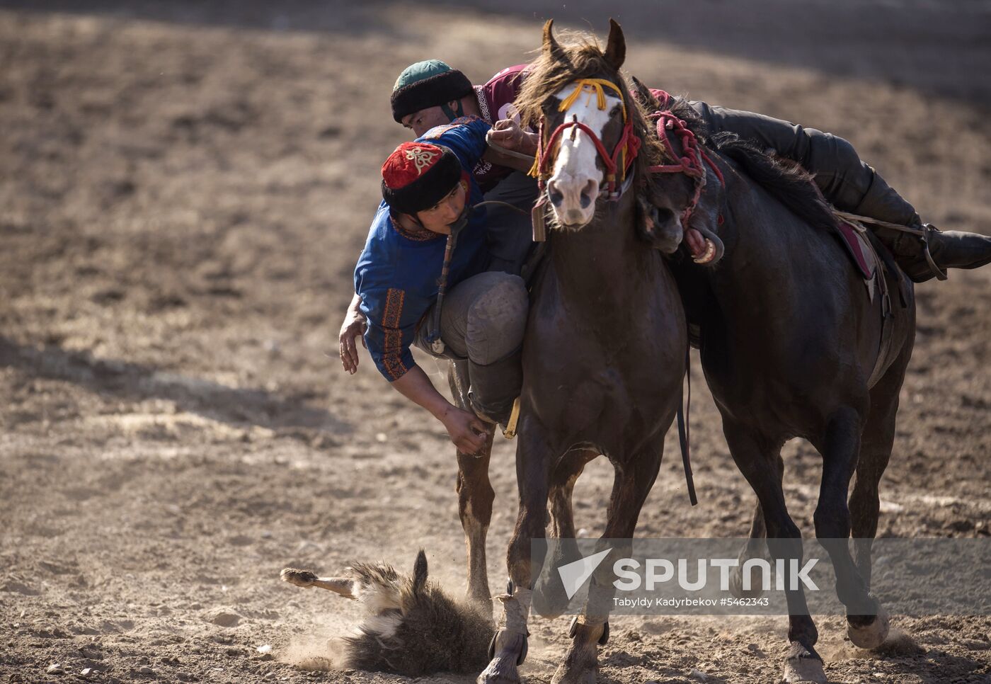 Kok Boru ethnic horse game final in Bishkek