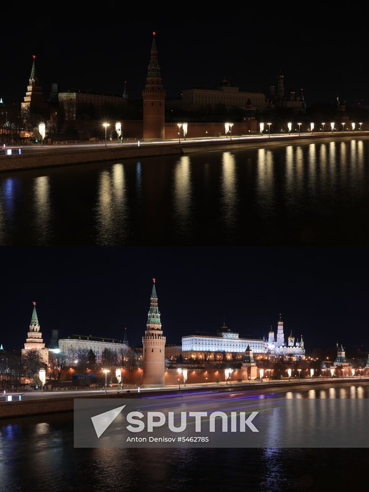 Earth Hour 2018 in Russia