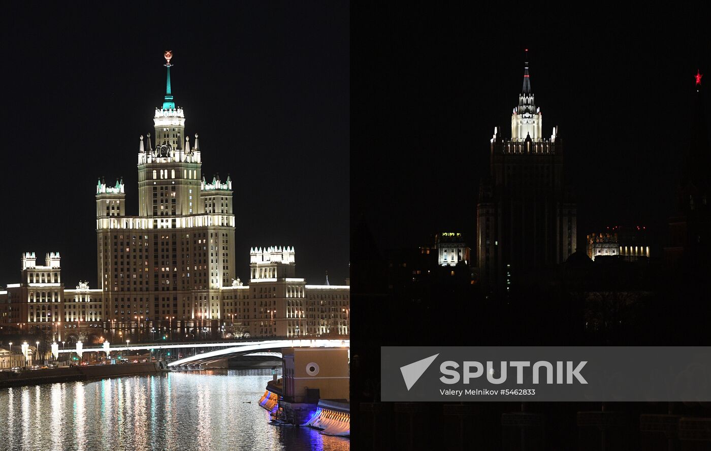 Earth Hour 2018 in Russia