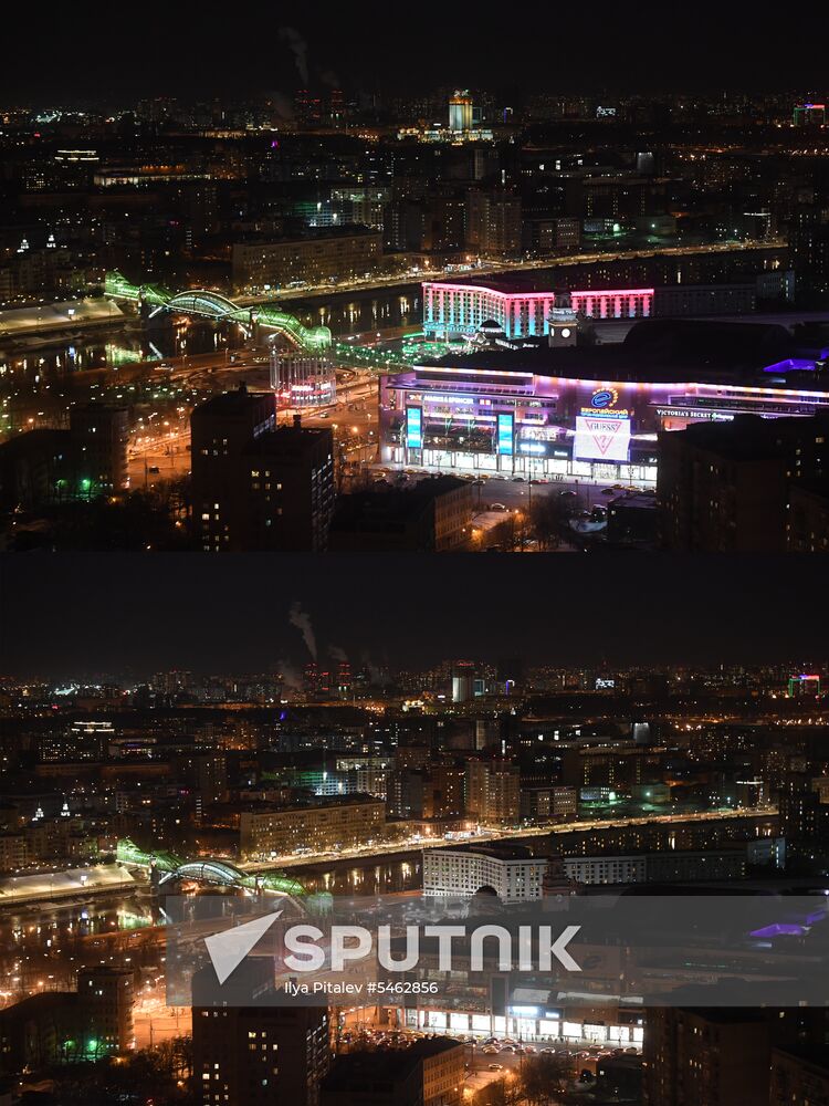 Earth Hour 2018 in Russia