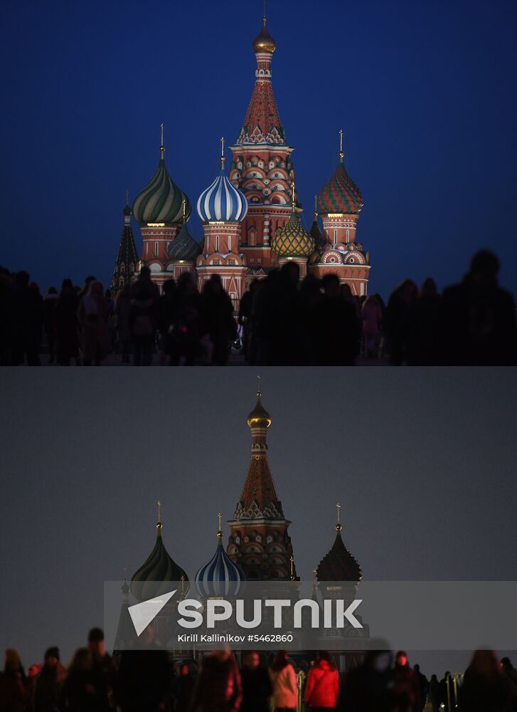 Earth Hour 2018 in Russia