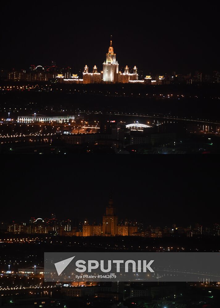 Earth Hour 2018 in Russia