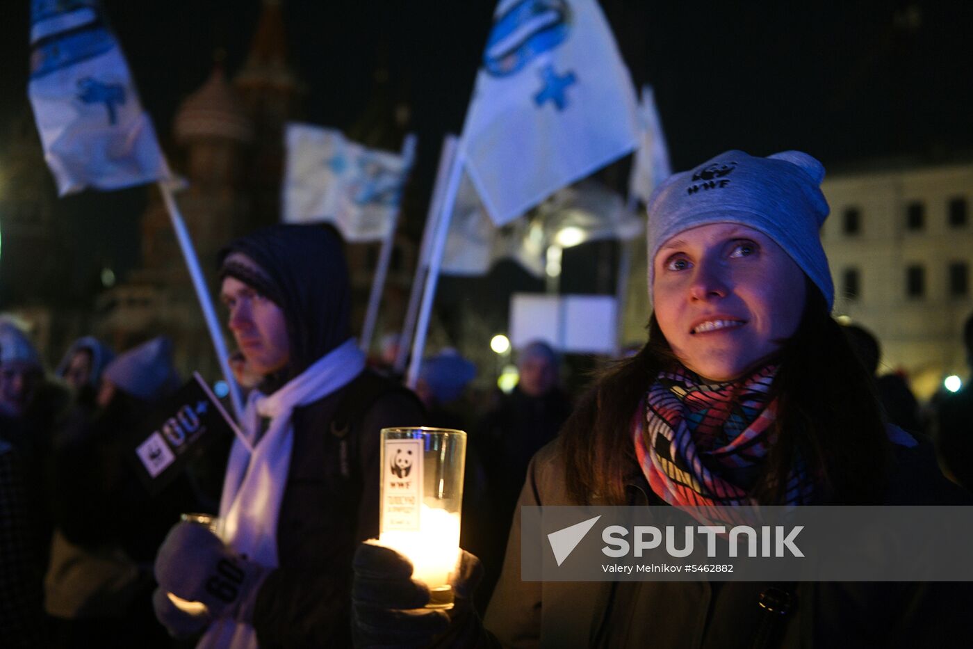 Earth Hour 2018 in Russia