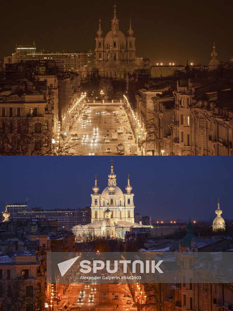 Earth Hour 2018 in Russia
