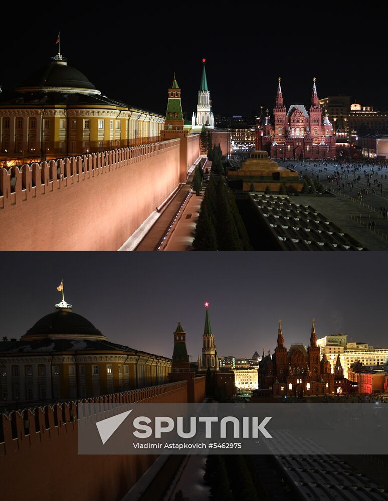 Earth Hour 2018 in Russia