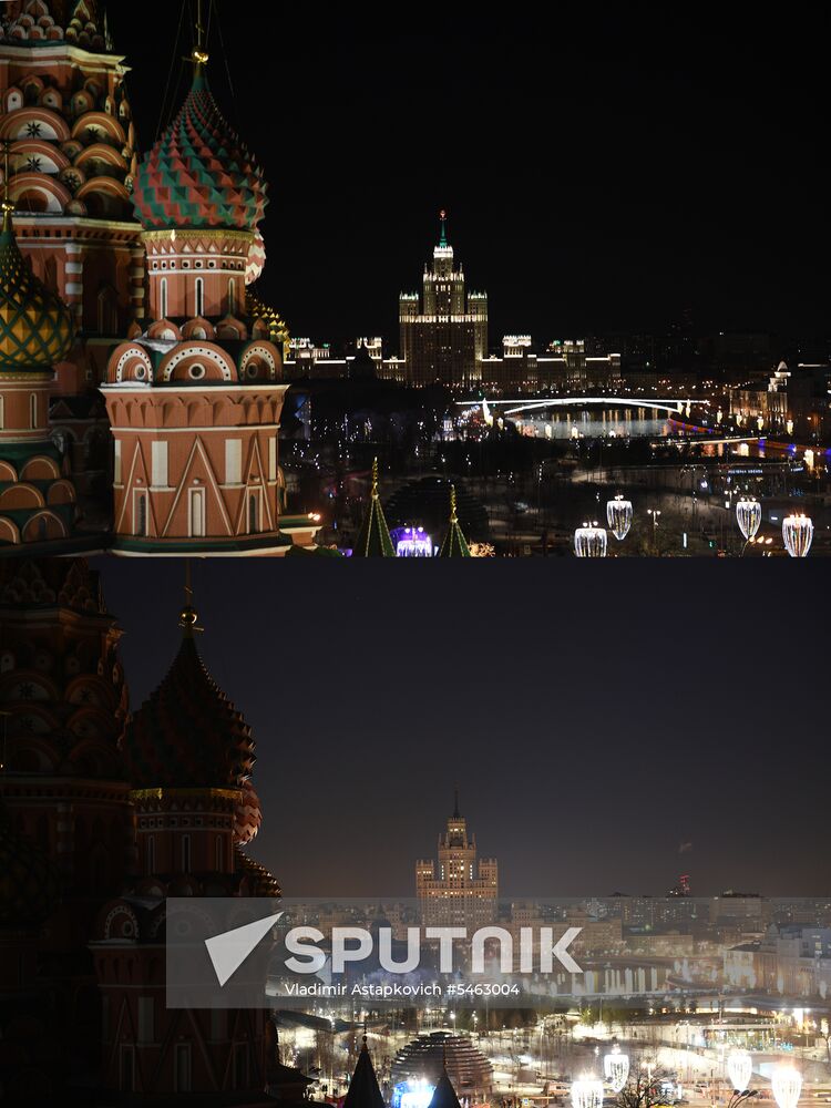 Earth Hour 2018 in Russia