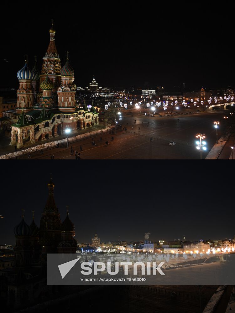 Earth Hour 2018 in Russia