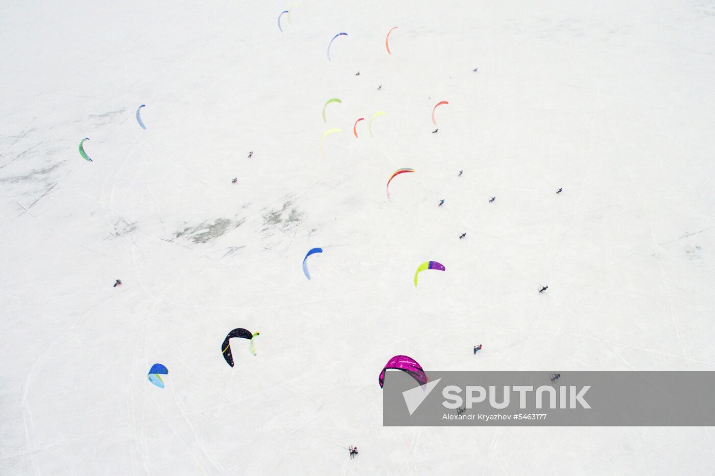 Winter sailing contests in Novosibirsk Region