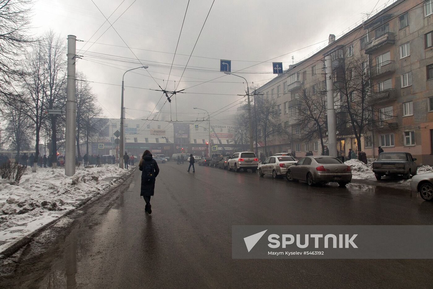 Fire at Zimnyaya Vishnya shopping mall in Kemerovo