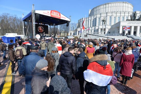 Freedom Day event in Belarus