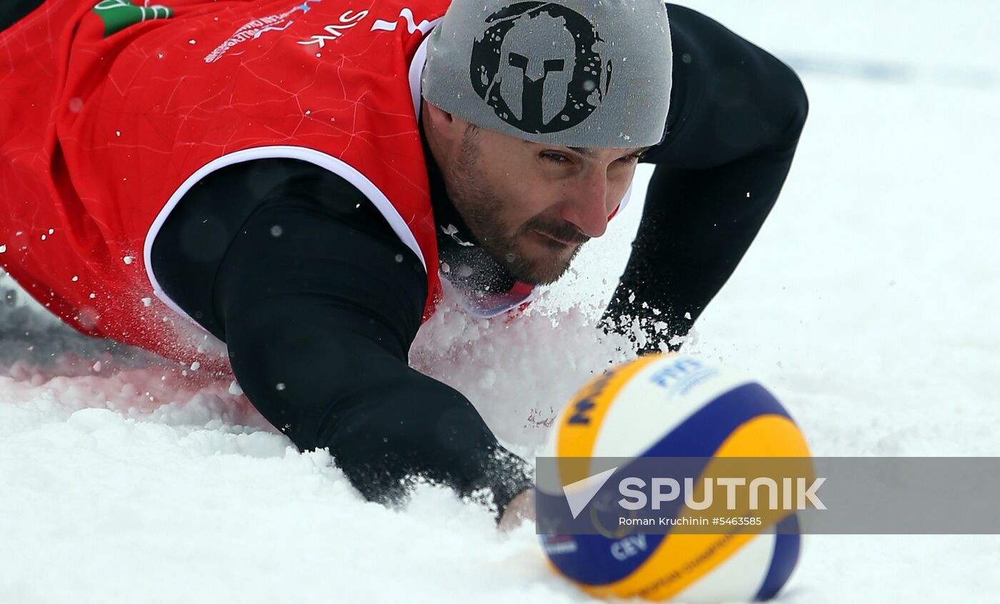 Snow Volleyball. European Championship