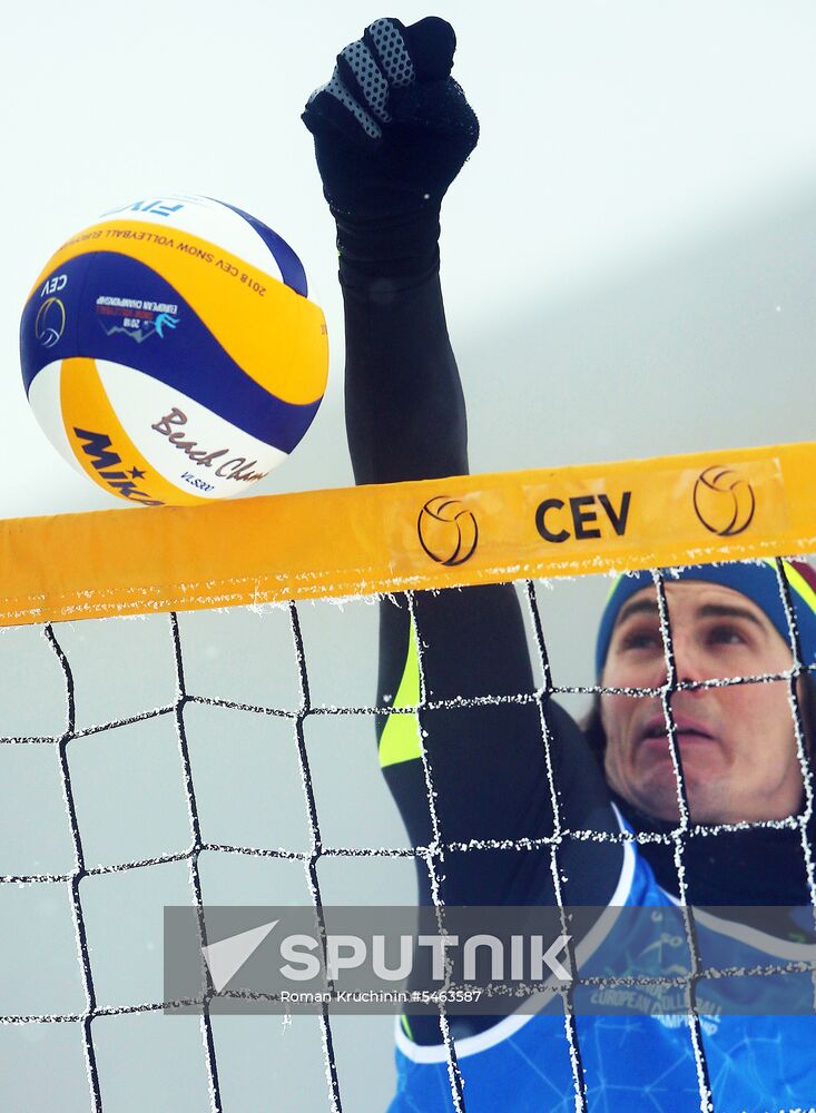 Snow Volleyball. European Championship