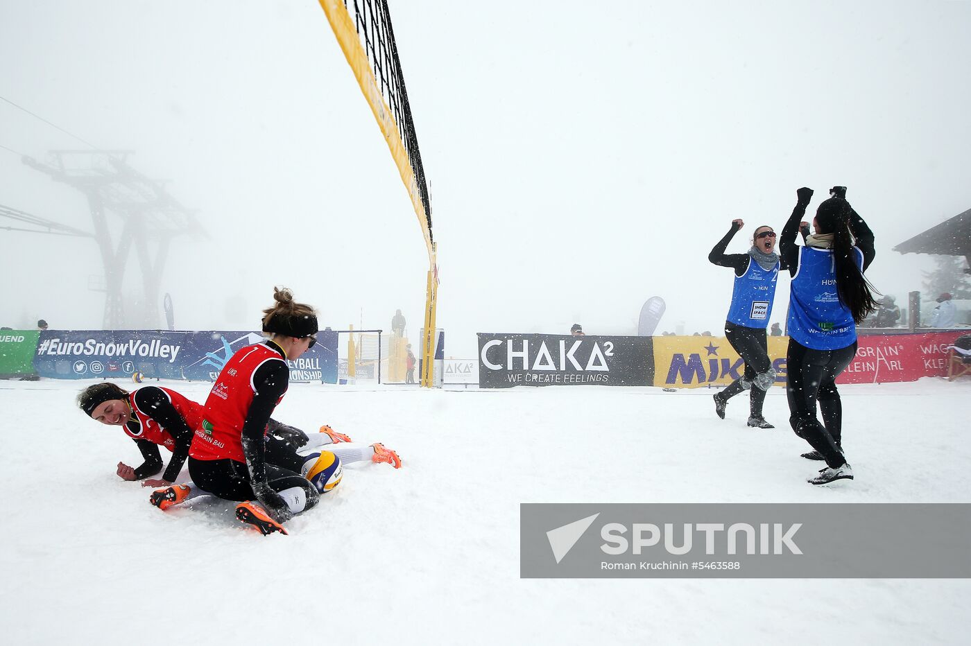 Snow Volleyball. European Championship