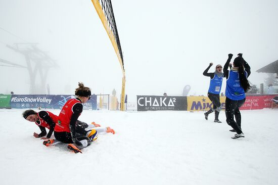 Snow Volleyball. European Championship