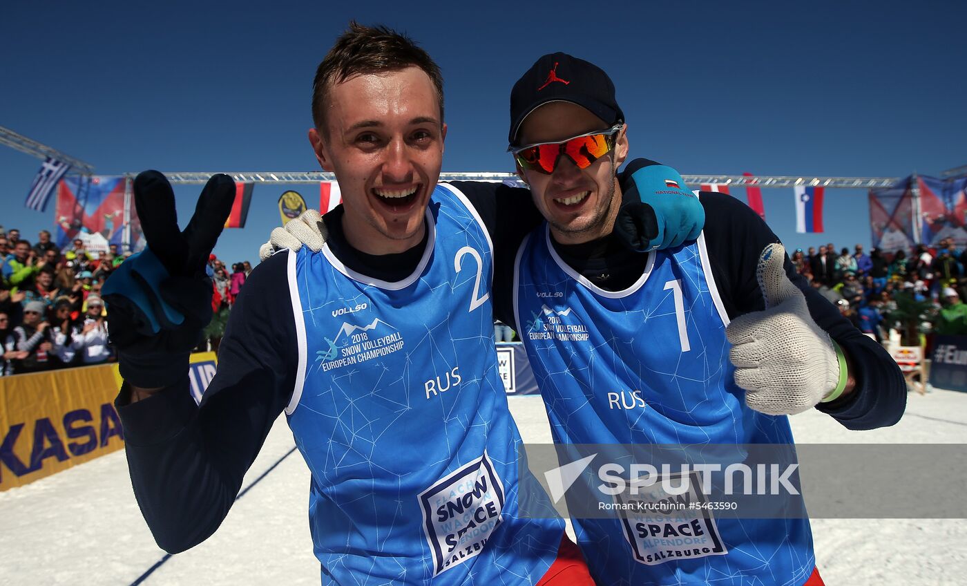 Snow Volleyball. European Championship