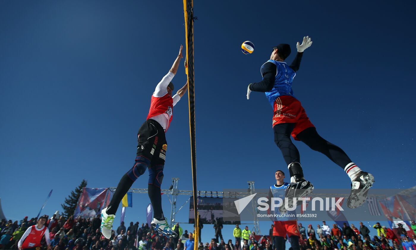 Snow Volleyball. European Championship