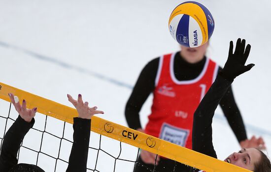 Snow Volleyball. European Championship