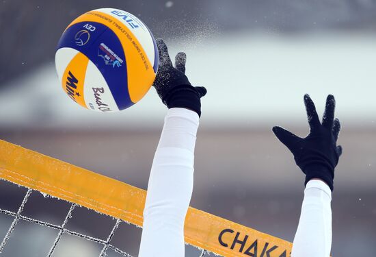 Snow Volleyball. European Championship
