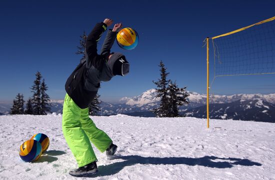 Snow Volleyball. European Championship