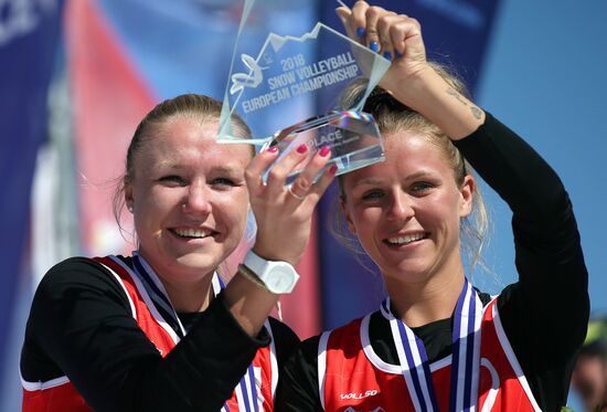 Snow Volleyball. European Championship