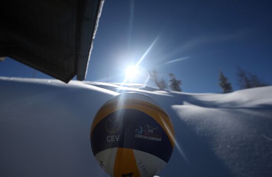 Snow Volleyball. European Championship