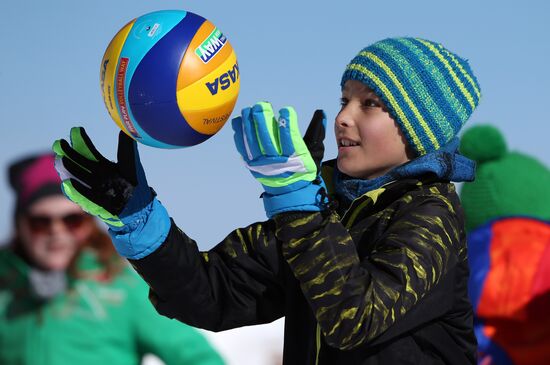 Snow Volleyball. European Championship