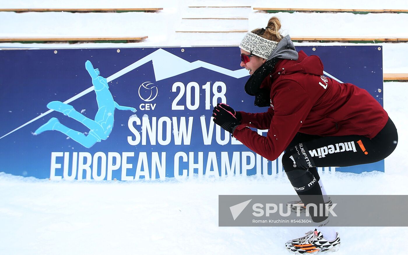 Snow Volleyball. European Championship