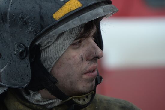 Fire at Zimnyaya Vishnya shopping mall in Kemerovo