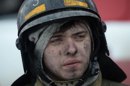 Fire at Zimnyaya Vishnya shopping mall in Kemerovo