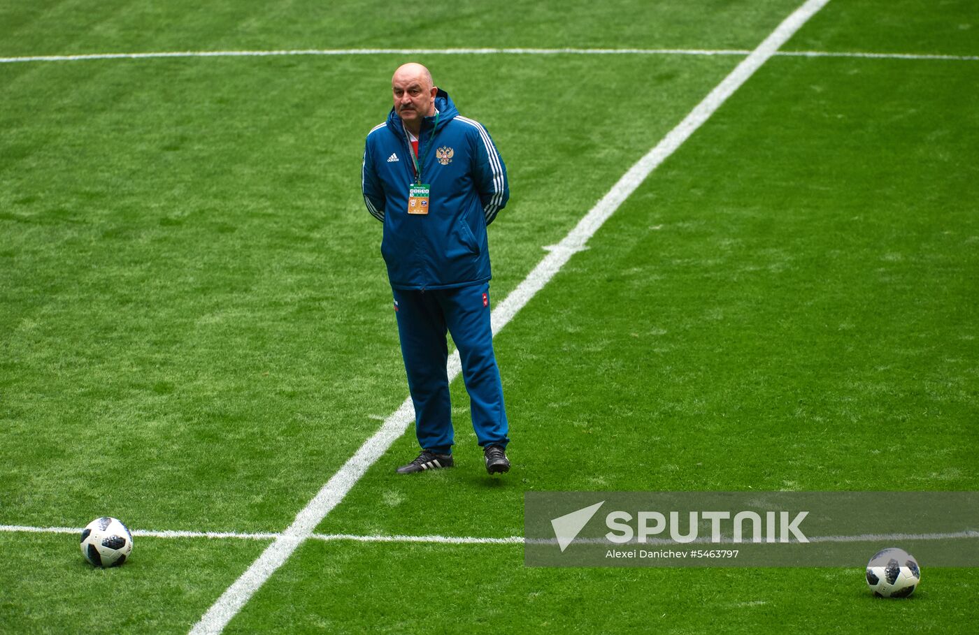 Football. Russian national team holds training session