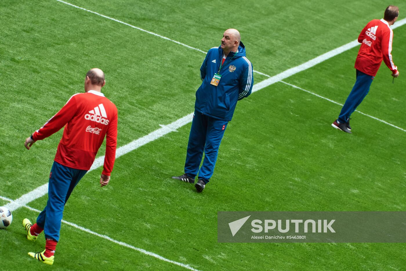 Football. Russian national team holds training session