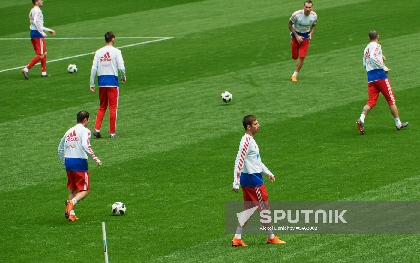 Football. Russian national team holds training session