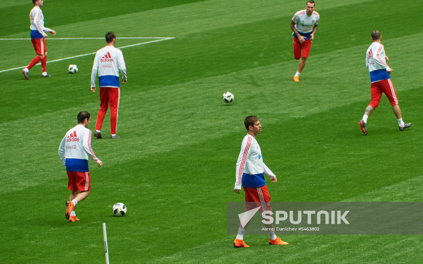 Football. Russian national team holds training session