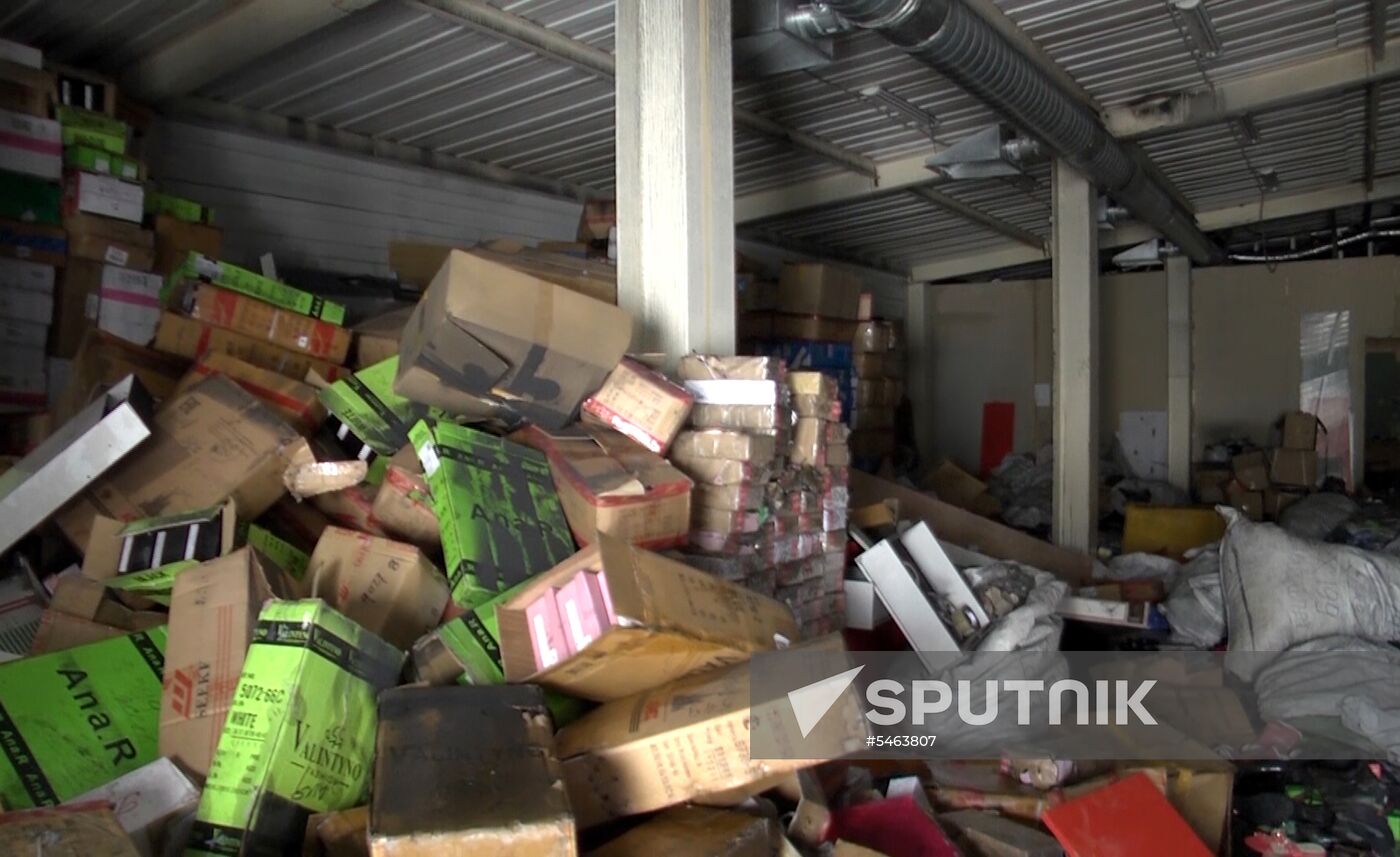 Aftermath of fire at Zimnyaya Vishnya shopping mall