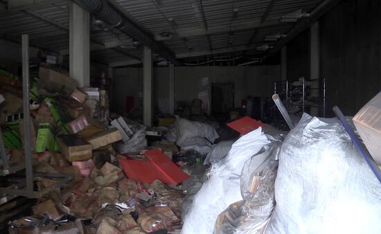 Aftermath of fire at Zimnyaya Vishnya shopping mall