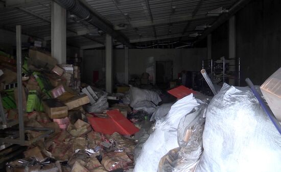 Aftermath of fire at Zimnyaya Vishnya shopping mall
