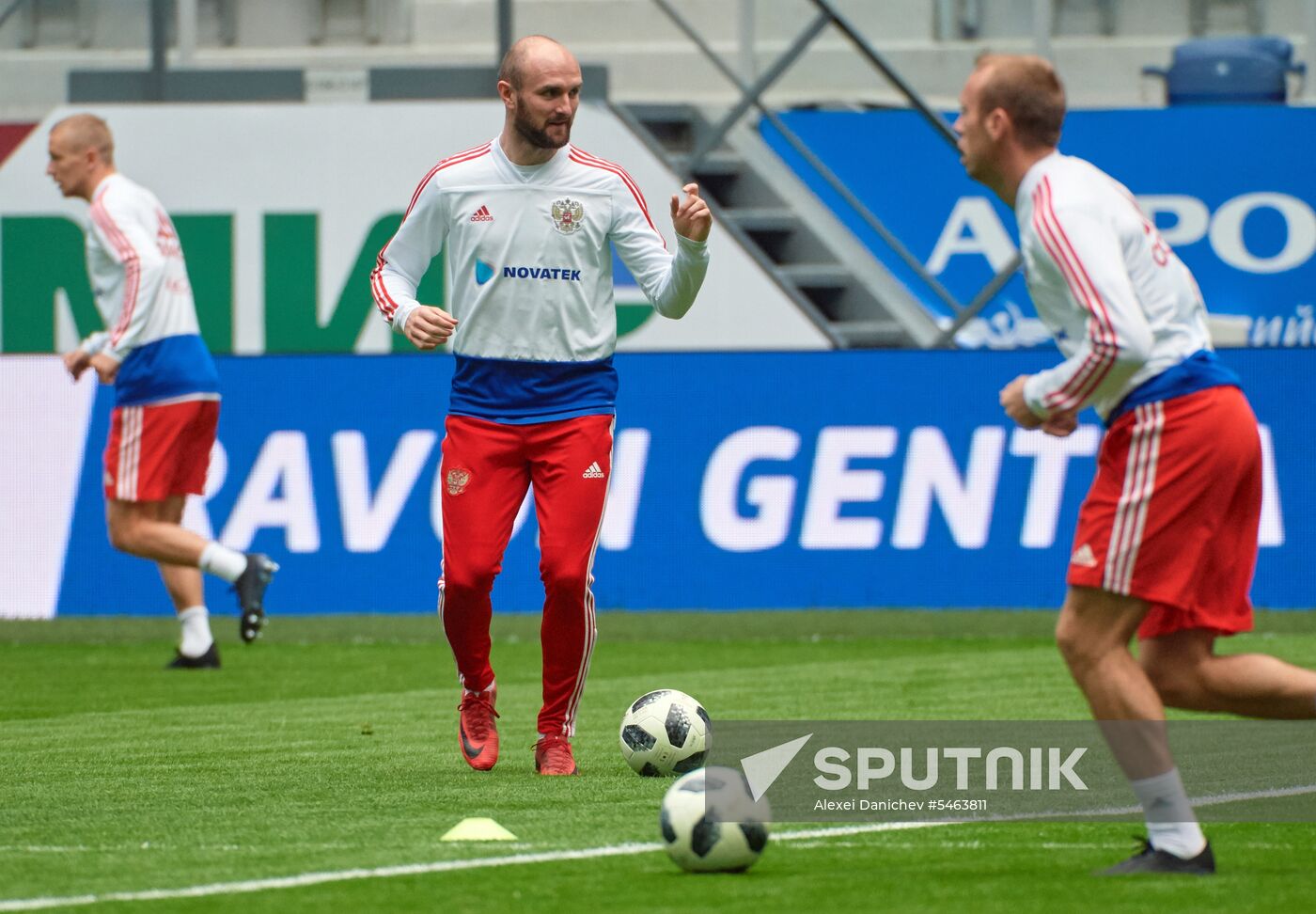 Football. Russian national team holds training session