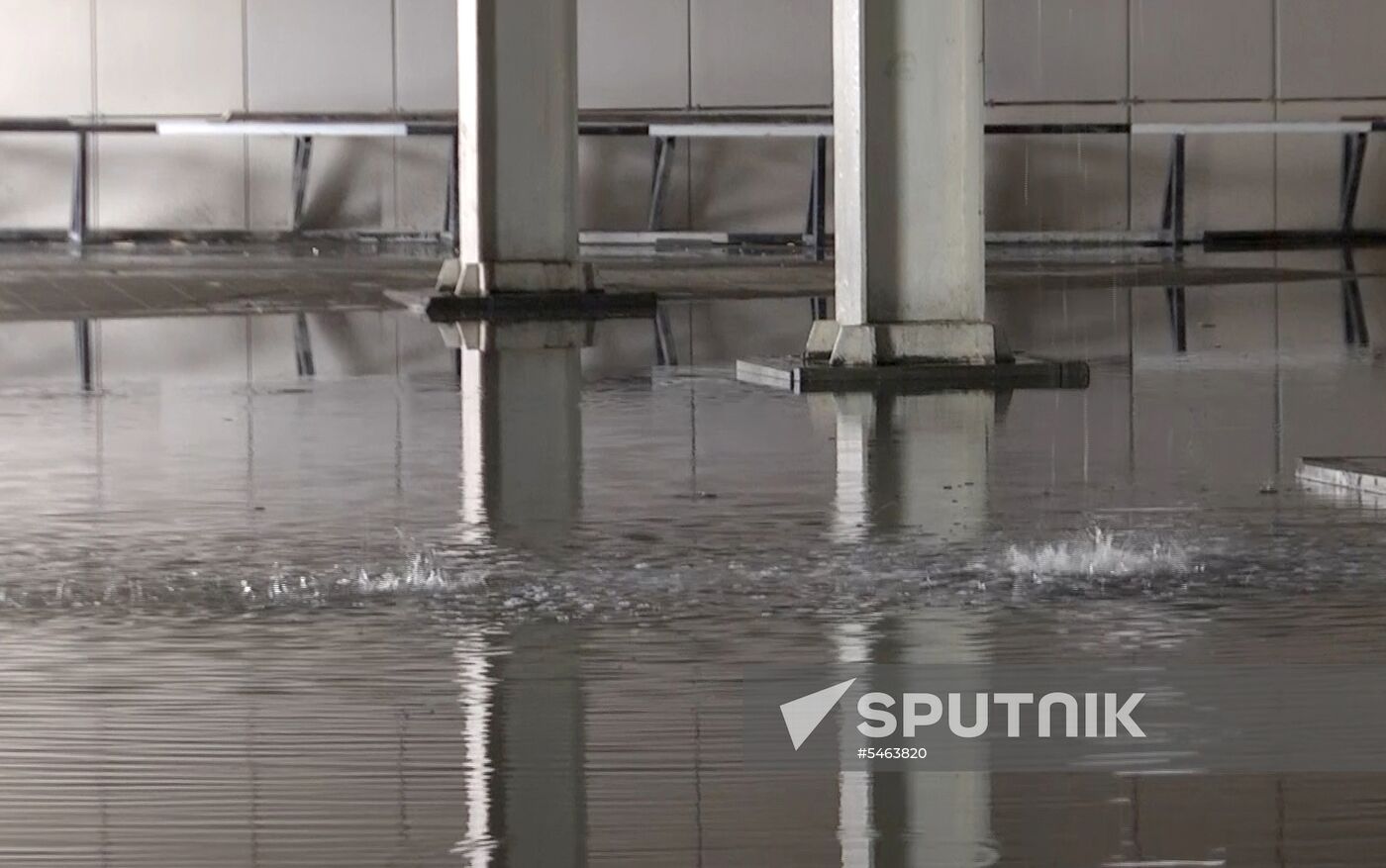 Aftermath of fire at Zimnyaya Vishnya shopping mall