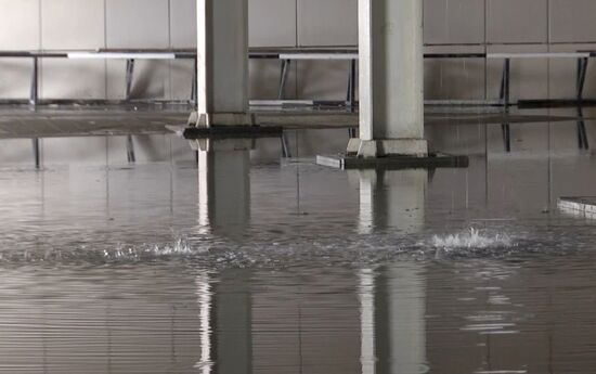 Aftermath of fire at Zimnyaya Vishnya shopping mall