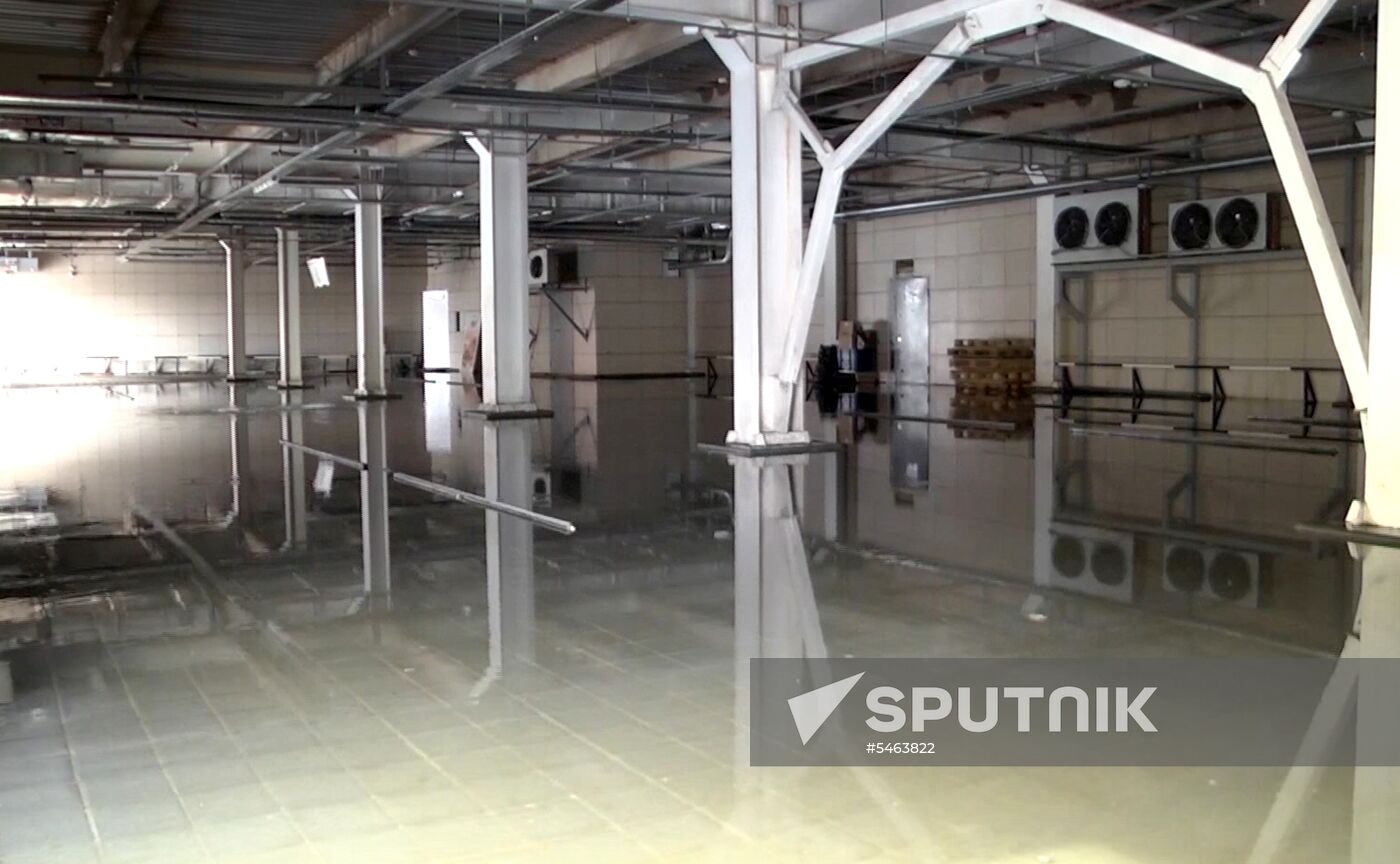 Aftermath of fire at Zimnyaya Vishnya shopping mall