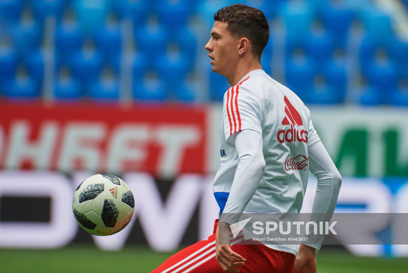 Football. Russian national team holds training session