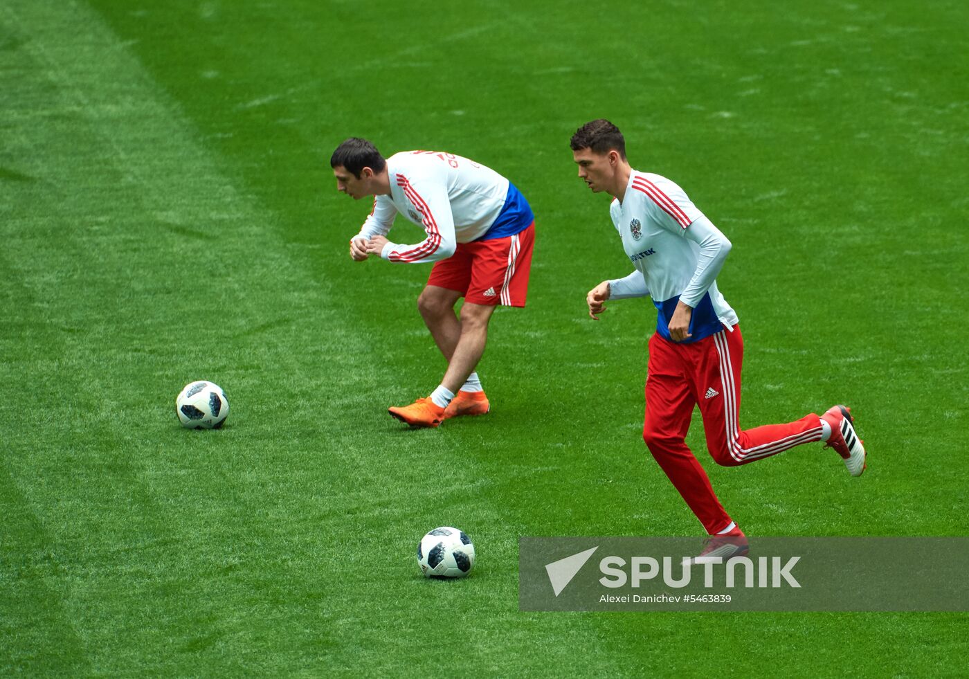 Football. Russian national team holds training session
