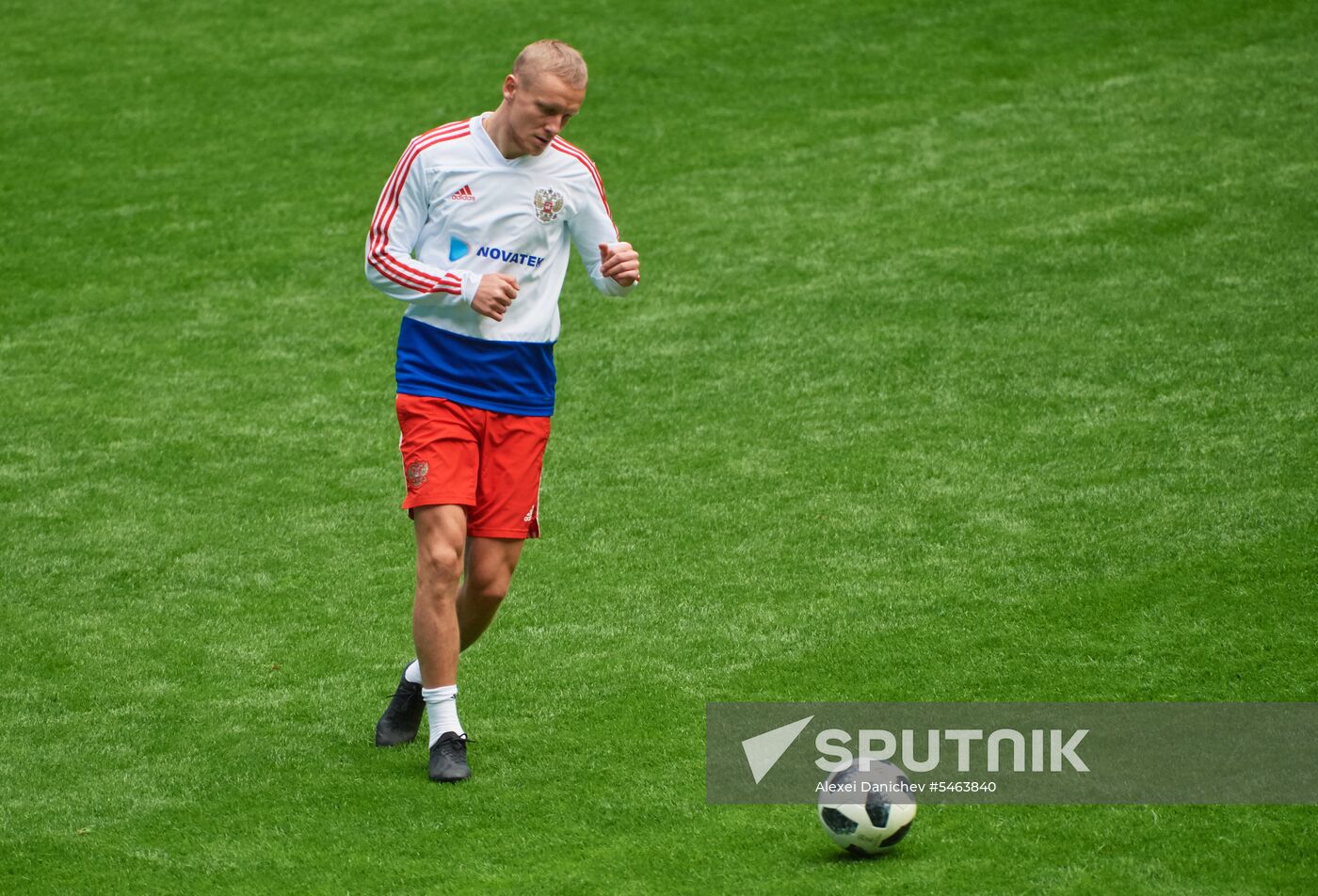 Football. Russian national team holds training session