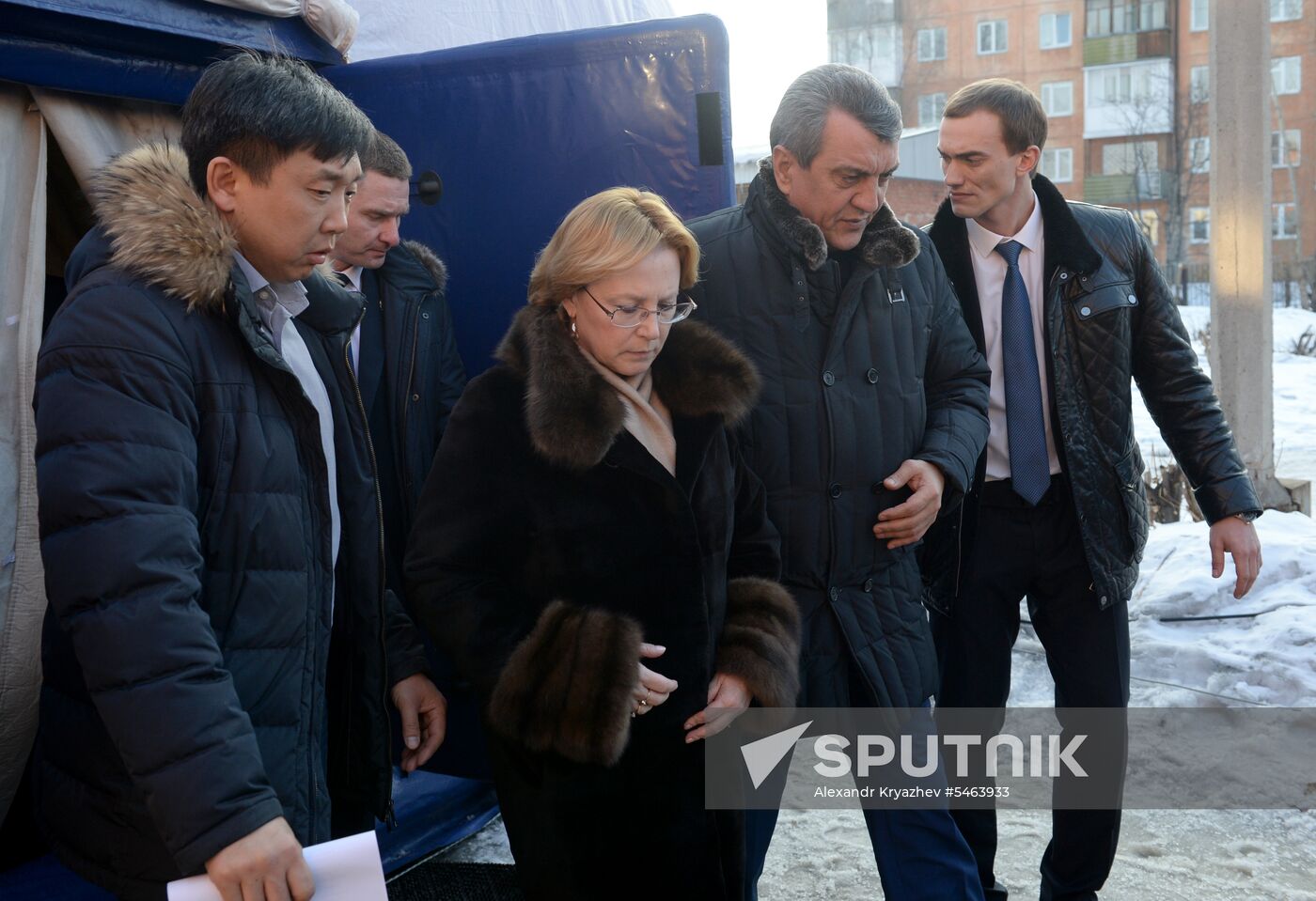 Aftermath of fire at Zimnyaya Vishnya shopping mall