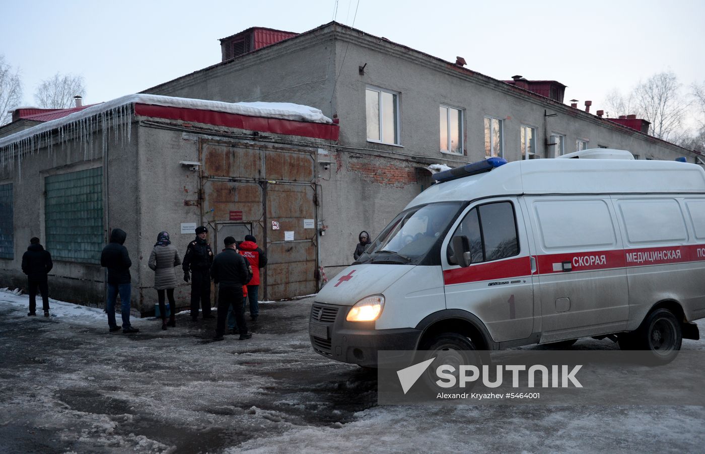 Aftermath of fire at Zimnyaya Vishnya shopping mall