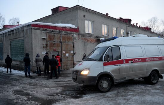 Aftermath of fire at Zimnyaya Vishnya shopping mall